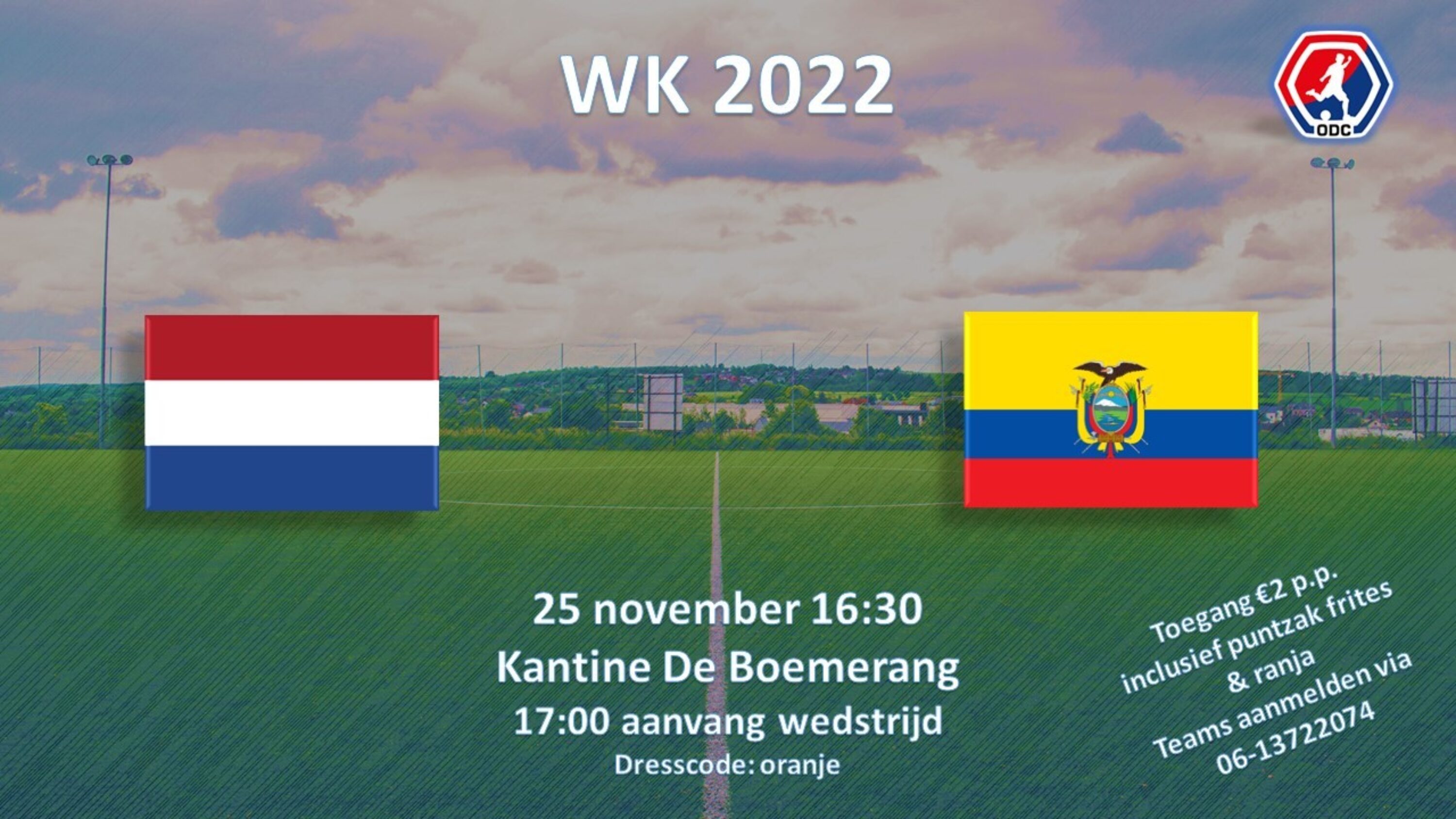 Poster WK Nederland Ecuador