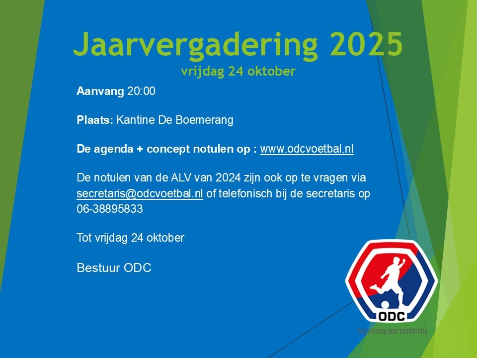 Aankondiging Jaarvergadering 2025