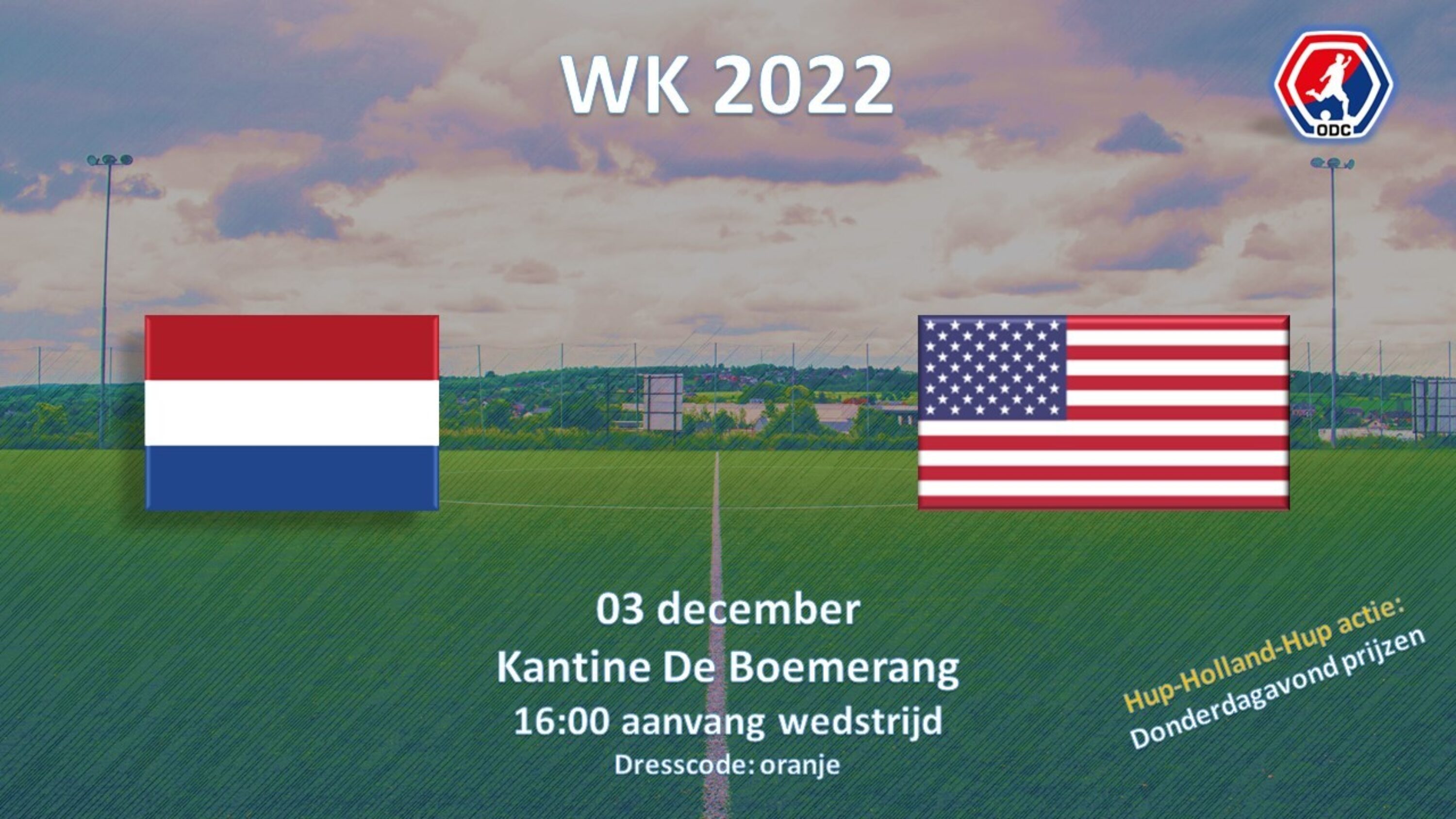 Poster WK Nederland USA