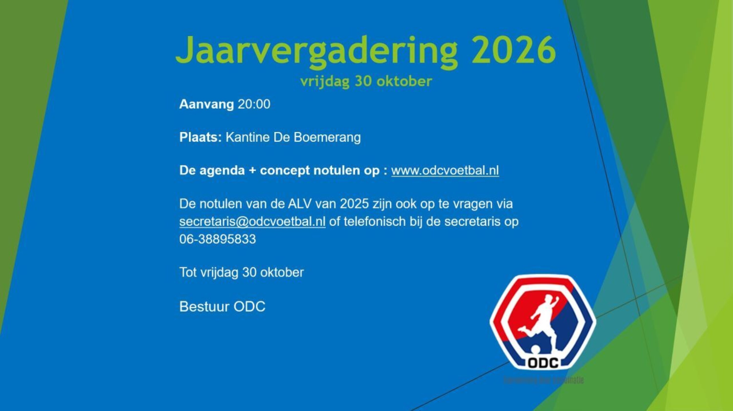 Jaarvergadering 2026